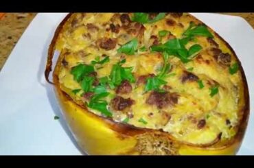 Weight Loss Recipes VSG Cooking: Stuffed Spaghetti Squash RK Style
