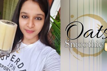 Banana Oats Breakfast Smoothie | No Sugar Banana Smoothie | 2 mins Breakfast recipe- Smoothie Recipe