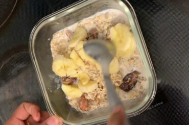 How to make Overnight Oats/Breakfast recipe/Weight loss recipe/Easy and Healthy Recipe