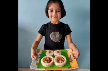 Fireless Cooking Recipe - Healthy Mixed Sprout Sandwich | Kids Cooking | Kids Recipe | Advika Reddy