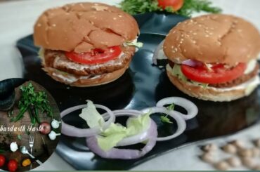 Falafel Burger | Falafel| Quick Snack for kids| Health Snack| Recipe with Kabuli Channa