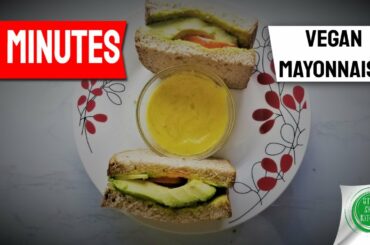 5 Minutes Vegan Mayonnaise| Vegan Almond Mayonnaise| Low fat Mayonnaise | Healthy Mayonnaise