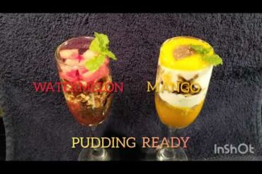 Healthy Watermelon and Mango pudding recipe //Healthy Weight loss recipes