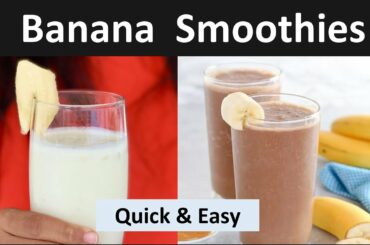 Banana Smoothie I Healthy Recipe I Rashu's Kitchen Recipes I 2020 I New Recipes I Banana Shakes