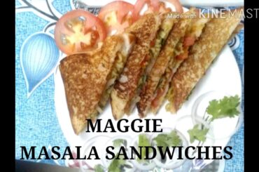MAGGI MASALA SANDWICHES| How to make yummy Maggie Masala Sandwiches | easy recipe