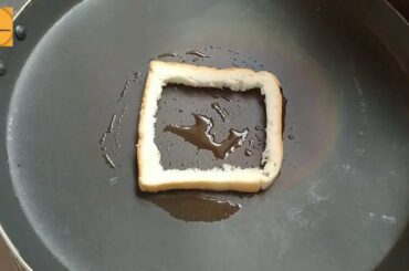 Quick and healthy bread with eggs & vegetables||5 minutes bread snacks||