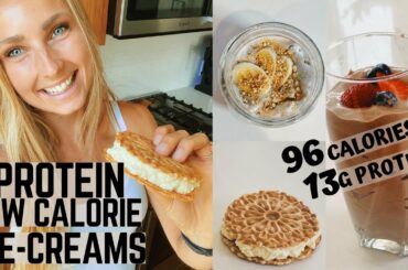 HEALTHY PROTEIN (low calorie) ICE CREAM for WEIGHT LOSS, ABS & get FIT. Delicious dessert recipes