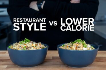 How to make Lower Calorie Fried Rice that still tastes good.