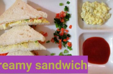 Creamy sandwich || Egg sandwich || kids food|| healthy snakes.