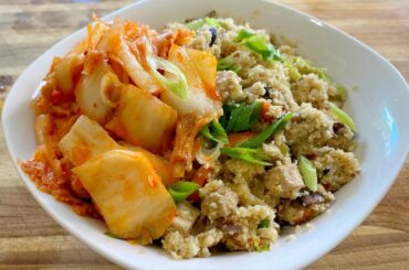 Vegan Cauliflower Rice and Homemade Kimchi Recipe - healthy recipe channel