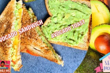 Avocado Toast |Avocado Sandwich |2 Easy & Healthy Avocado Recipes |Tips & Benefits Of Avocado Fruit