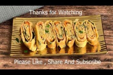Egg Roll | Easy and unique breakfast | Healthy breakfast recipe | Indian Style Egg Roll