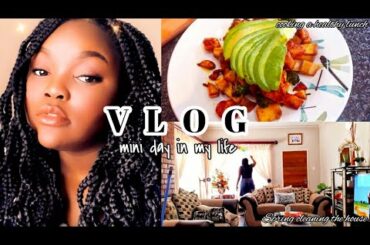 VLOG| Spring Clean The House With Me + Cooking a healthy Lunch | MINI DAY IN MY LIFE