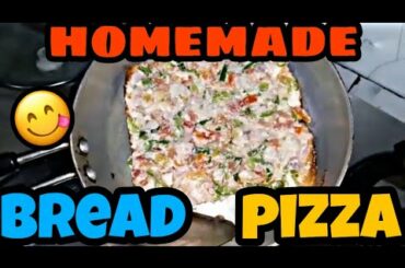 How to make || healthy breakfast ||homemade 'bread pizza' || tawa pizza  || weekly vibes ||