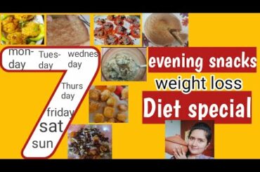 7 Evening weightloss Snacks recipes Diet special//weight loss recipes//evening snacks for weightloss