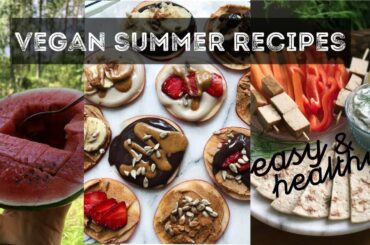 VEGAN SUMMER RECIPES // Super Easy & Healthy, Vegan tzatziki + What I Eat in A Day
