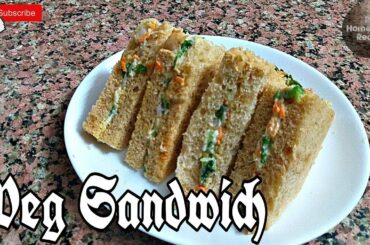 Veg sandwich || Flameless cooking || Healthy snack
