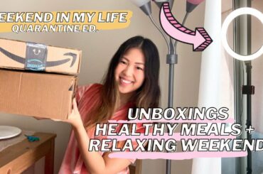 UNBOXING A RING LIGHT TRIPOD! Healthy Meals + Weekend in Quarantine | San Francisco Day in the Life