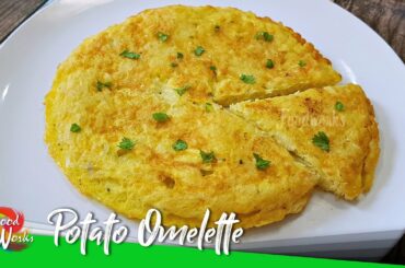 Potato Omelette | Simple Healthy Breakfast | Potato Egg Recipe | High Protein Breakfast | Foodworks