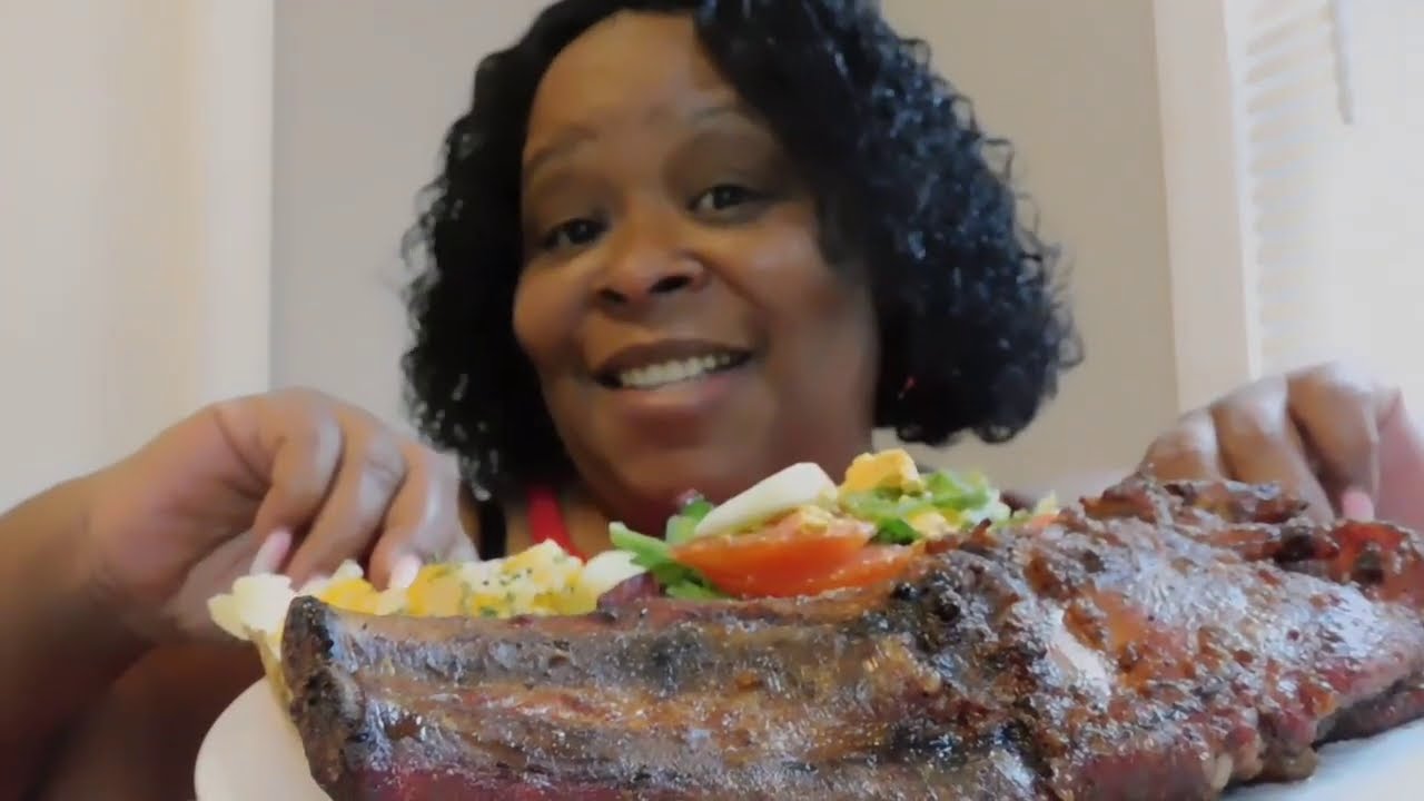 HEALTHY DINNER IDEA WITH BBQ RIBS MUKBANG!!!! | + STORYTIME HEALTHY DINNER IDEA WITH BBQ RIBS MUKBANG!!!! | + STORYTIME