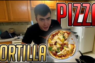 Healthy Meals I EAT AS A COLLEGE ATHLETE, Tortilla Pizza, Carbs, Protein and Happy Tastebuds