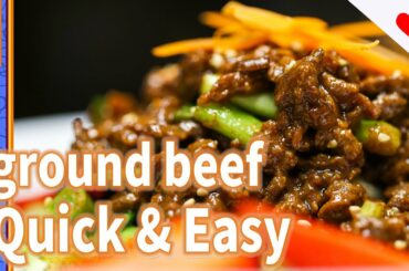 All-purpose ground beef easy healthy recipes | stir frying - What's for dinner? Cook with me