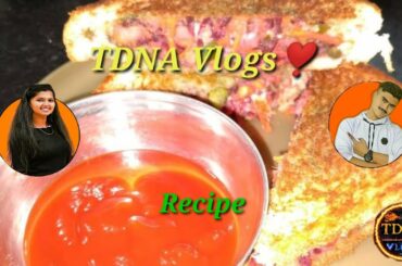Quick Sandwich Recipe | Veg Tava sandwich Healthy & tasty | by TDNA Vlogs
