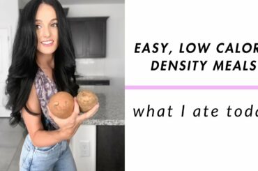 Easy Low Calorie Density Meals - What I Ate Today