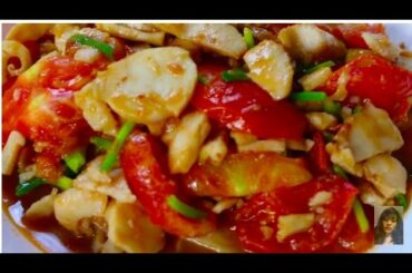 Family Healthy Food, How To Fried Fish With Tomatoes, Cambodian Family Food