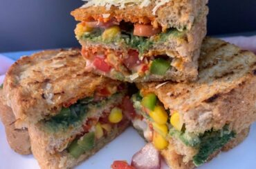 Mexican Sandwich Recipe | Street Style Sandwich | Sandwich Recipes | Sandwich Ideas #shreesfreshfood