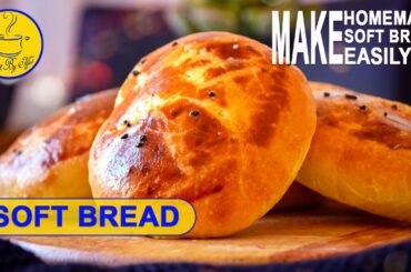 Soft Bread Recipe | Turkish bread | How To Make A Super Soft Milk Bread Loaf | making bread at home