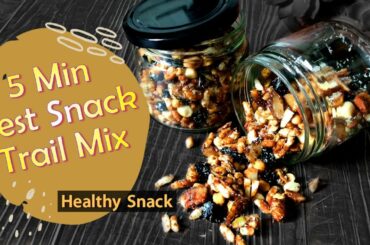 5 Min Healthy Snack Recipe | How to make Quick Mixed Nuts Seeds Jaggery Trail Mix | Best Snack idea