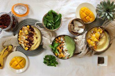 SMOOTHIE BOWLS / MANGO SMOOTHIE BOWL/ VEGAN HEALTHY RECIPES / YUMMY HEALTHY DESSERT/ Oh, Cheat Day !