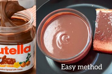 How to make Homemade Nutella recipe | Nutella Recipe | Low calorie Nutella |#chocolatespreadrecipe