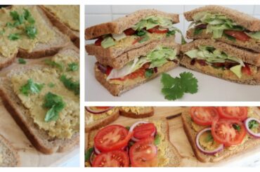 VEGAN CURRIED 'EGG' SALAD SANDWICH RECIPE | SCHOOL OR WORK LUNCH