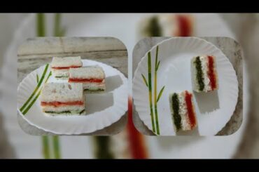 Tri-Colour Sandwich | Easy and healthy Independence Day Special Sandwich Recipe