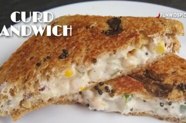 Curd Sandwich Recipe || Curd Sandwich Recipe for weight loss || Dahi Sandwich Recipe || funwidspices