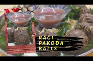 Meal Maker Ragi Pakoda Balls Recipe||Healthy Snacks Recipe...