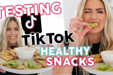 TESTING TikTok HEALTHY SNACK HACKS 2