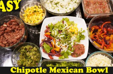 Easy Chipotle Mexican Bowl|Healthy Food|Guacamole|Salsa|International food|Easy cooking|Healthy