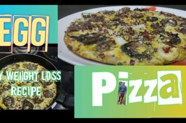 EGG PIZZA | Country chicken egg PIZZA | My Weight loss recipe | FOR  KETO/PALEO/LCHF/ LOW CARB  DIET