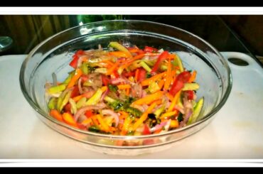 COLOURFUL VEGETABLE HEALTHY SALAD Recipe by Cook Today