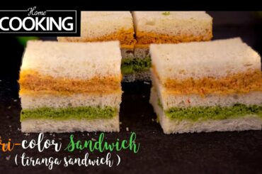 Tri-color Sandwich | Sandwich Recipes | Independence day special