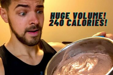 Protein Ice Cream ( Strawberry Chocolate Shake ) High Volume Low Calorie Recipe!