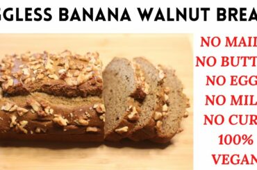 Eggless Banana Walnut Bread in Tamil | Healthy Banana Bread Recipe | 100% Vegan Banana Bread