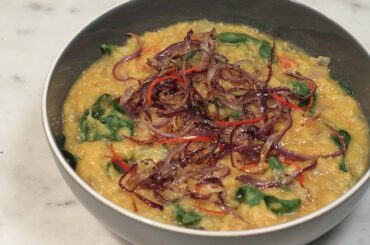 Lentil dal with hot spiced tarka butter | Low-calorie meals