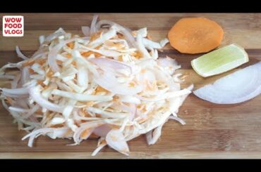 Recipe 16 | Tasty & Healthy Instant Salad Recipe | How To Make Quick Salad In 5 Min | WOW FOOD VLOGS