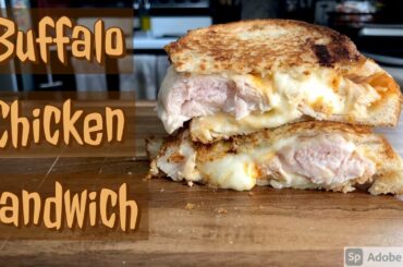 Buffalo Chicken Sandwich | Healthy Bar Food | Cheesy Buffalo Sandwich | Quick Easy Recipe