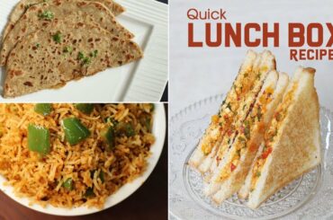 Kid's Lunch Box Recipes | Healthy & Quick Lunch box Recipes