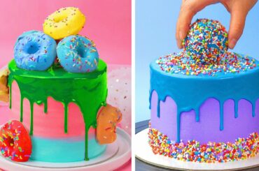Tasty Cake Decorating Recipes | Most Satisfying Colorful Cake Decorating For Family | So Yummy Cake